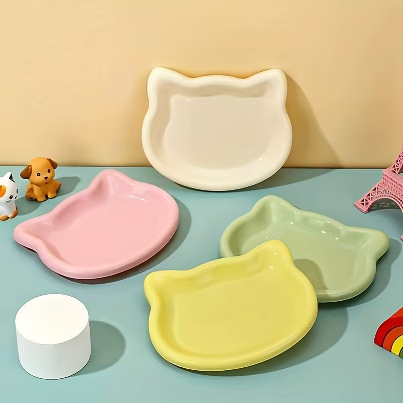 Comedero para Mascotas de 4 Colores, Plato de Comida para Gatos, Plato para Snacks Enlatados y Comidas Congeladas para Gatos Enanos, Plato Premium Anti-Nariz-Negra para Mascotas, Uso en el Hogar — imagen 5