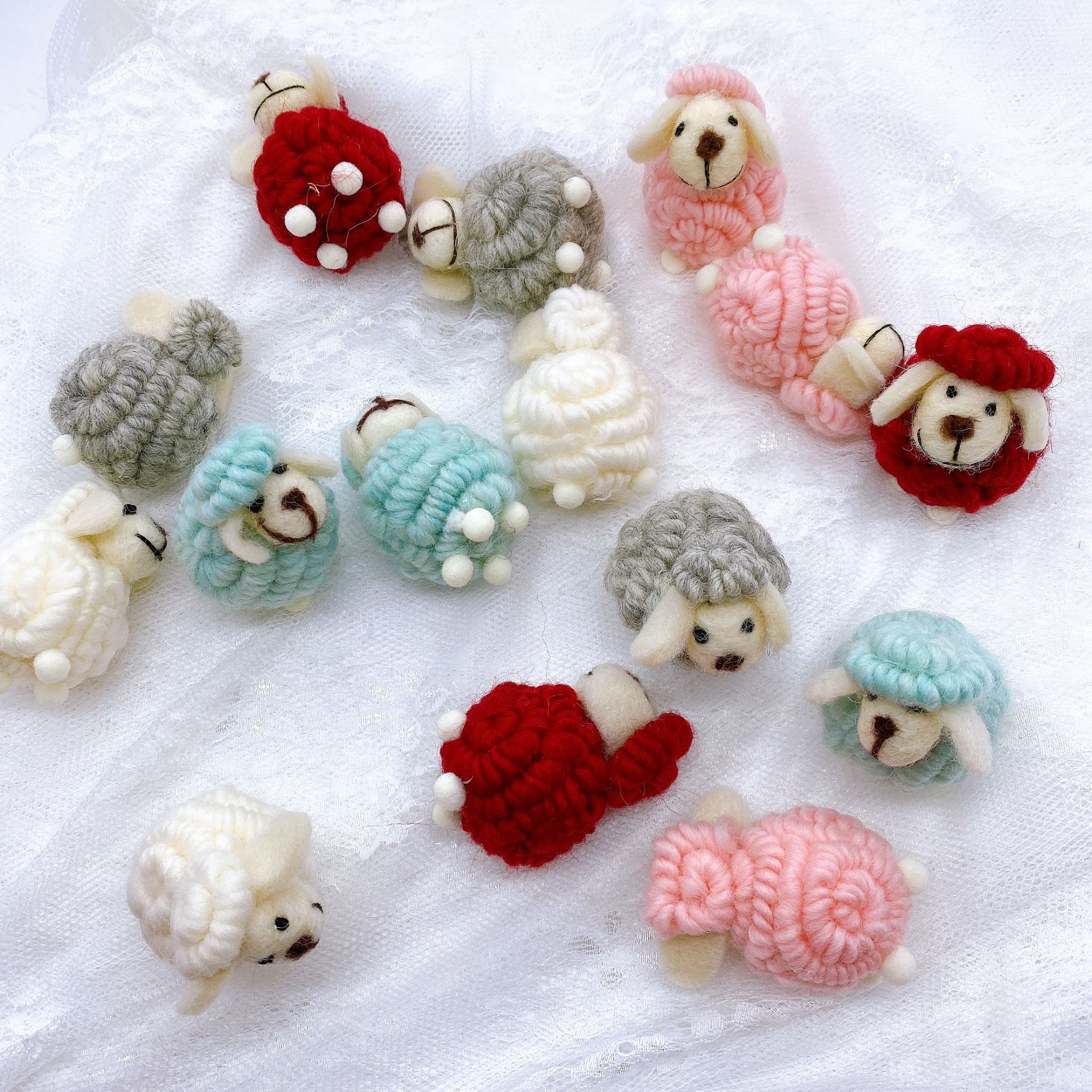 Christmas Wool Felt Lamb Tree Ornament Creative Gift Decoration Accessory — image 3