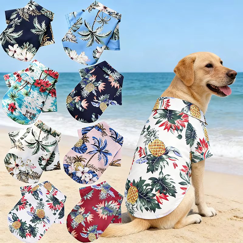 Ropa de Verano para Perros: Camisetas de Playa para Pequeños y Medianos Canes, Perfectas para Pugs, Bulldog Frances y Cachorros — imagen 1