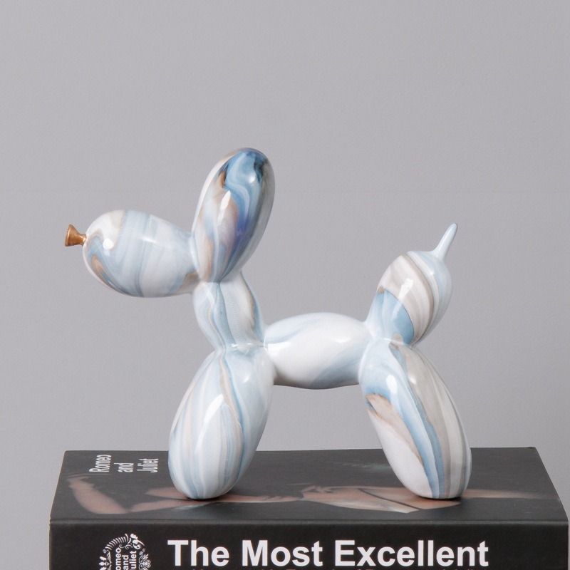 Fluid Balloon Dog Resin Decoration Creative Living Room Home Crafts Desktop Decoration — image 7