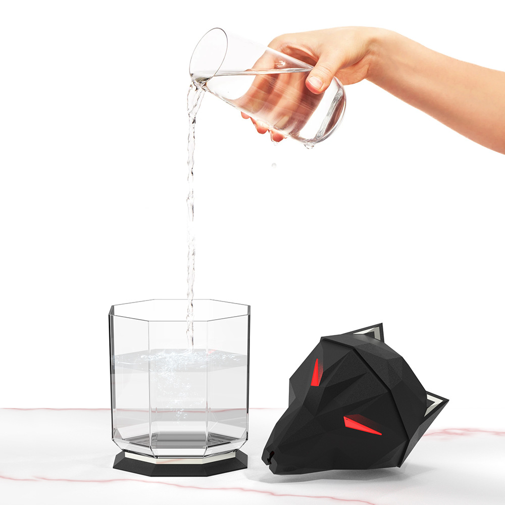 Desktop Wolf Humidifier Large Capacity Household Air Nebulizer Heavy Fog Humidifier Ornament — image 4