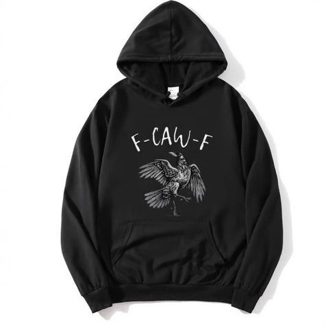 Crow Print Hoodie Sweatshirt Men's Casual Sportswear — image 2
