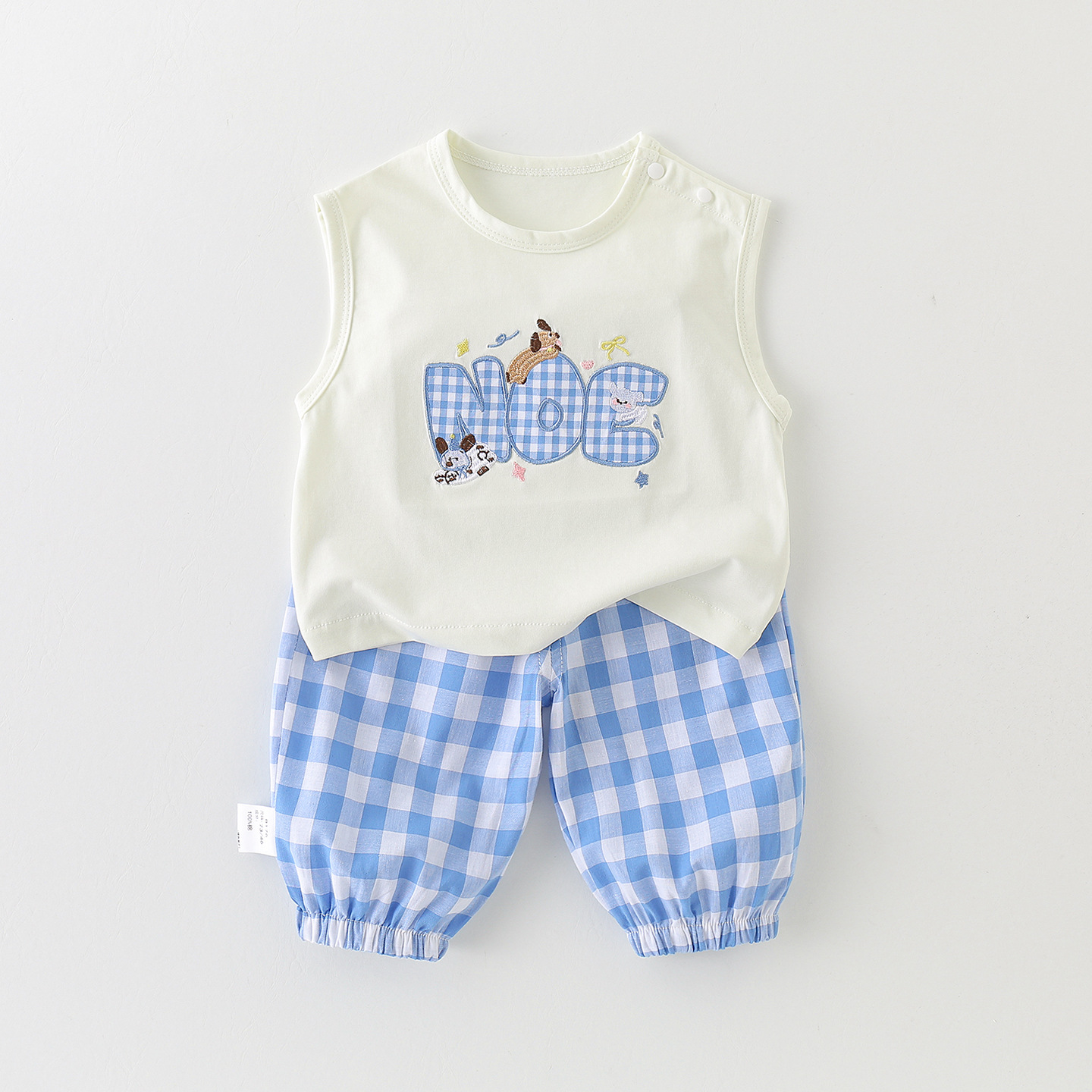 Children's Set Cartoon Dog Pure Cotton Short Sleeve T-Shirt for Baby Girls — image 4