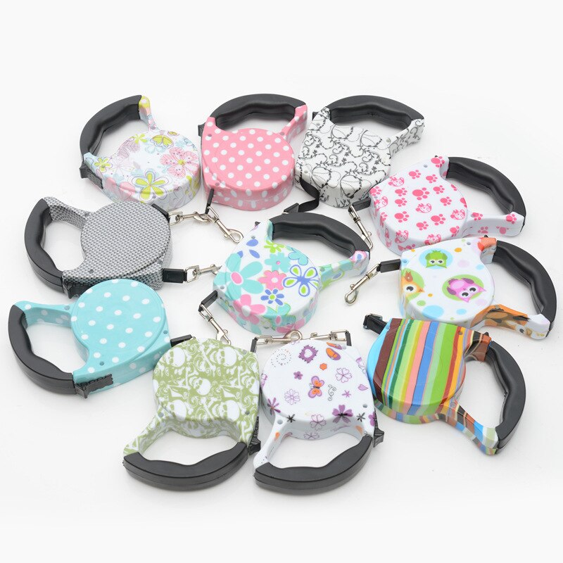 Lazo automático retraible para perros, cadena de paseo, suministros para perros pequeños y medianos, 5 metros — imagen 2