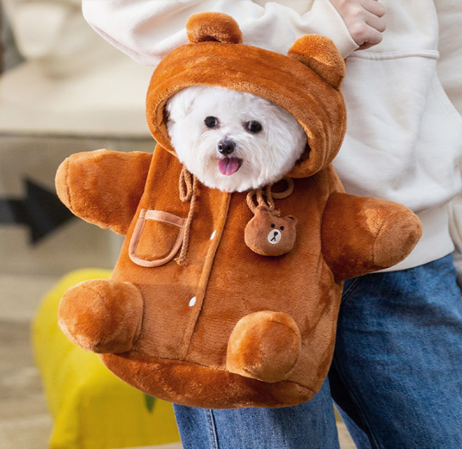 Bolsa cruzada con hombro único para mascotas, bolsa de crossbody para perros y gatos portátiles — imagen 2