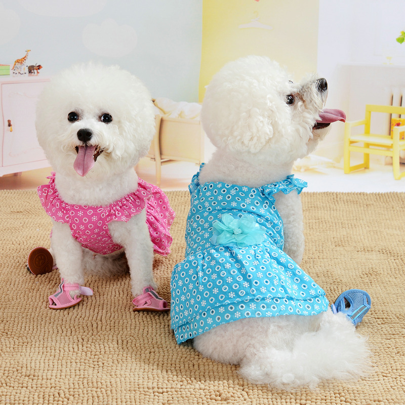 Summer Thin Spring And Summer Clothes Puppy Dog Lace Princess Skirt Teddy Bear Spring Clothes Small Dog Pet Clothing — image 3