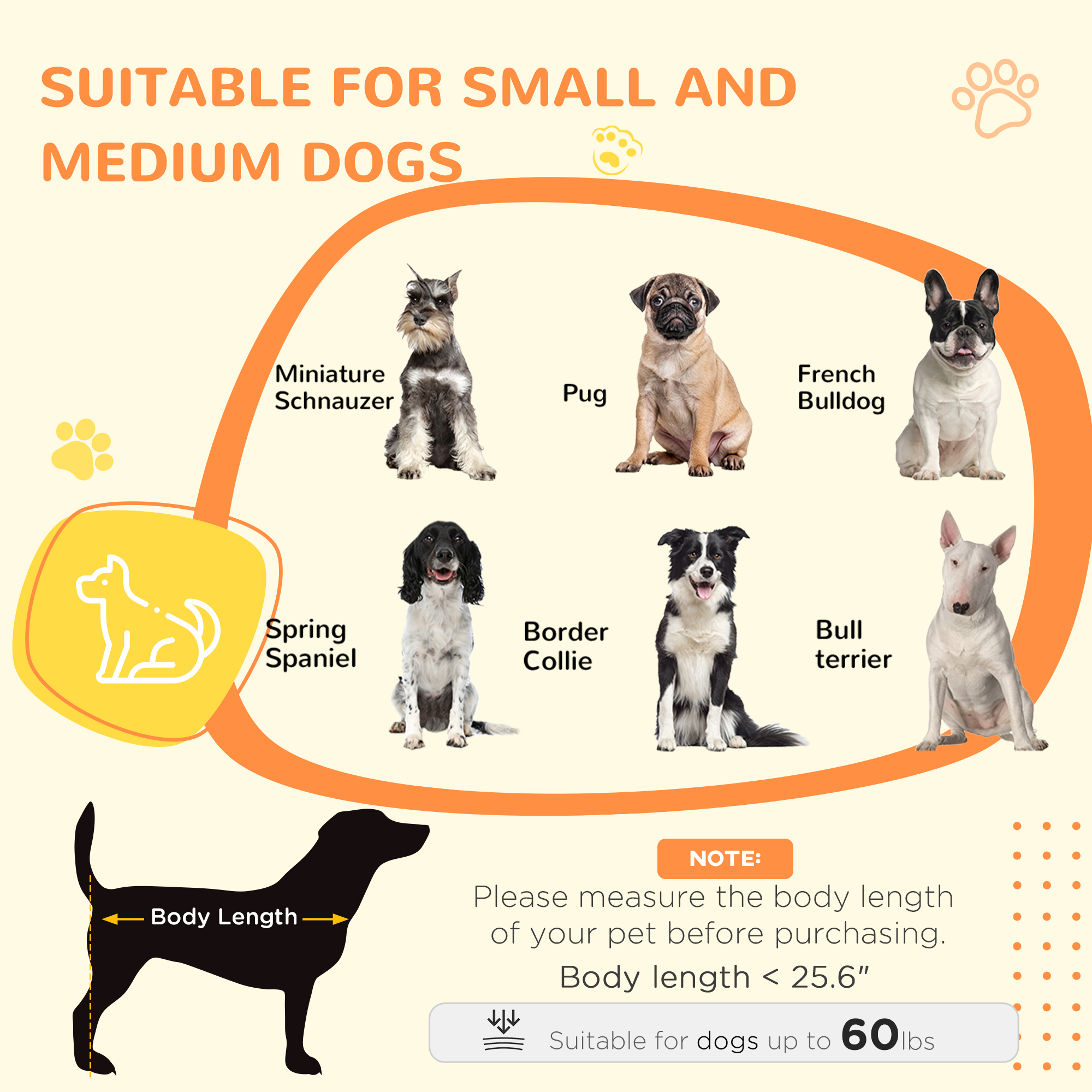 Mueble de Comida para Perros con Almacenamiento, Puertas Dobles y Acceso Lateral para Canes Pequeños y Medianos, Blanco — imagen 3
