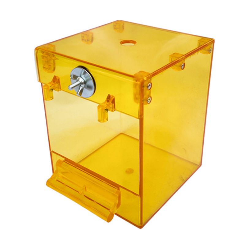 Baño Externo para Pájaros Transparente, Tazón Cuadrado de Acetato Seguro — imagen 8