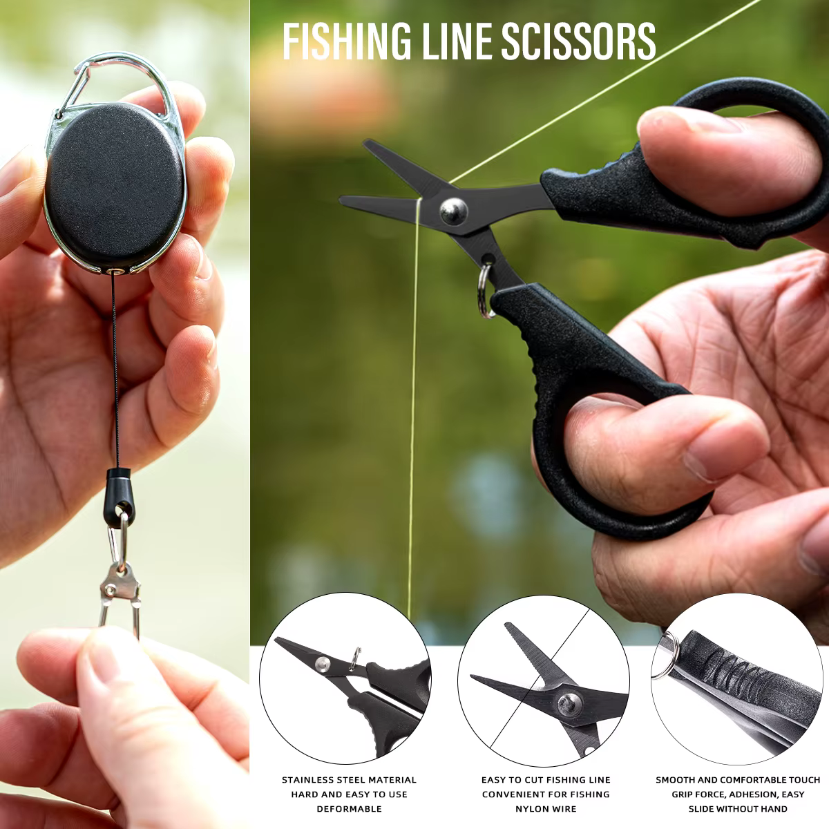 Multifunctional Fishing Accessories: Stainless Steel Fishing Pliers, Seawater-Resistant, Outdoor Fishing Tools, Men's Gifts — imagen 6