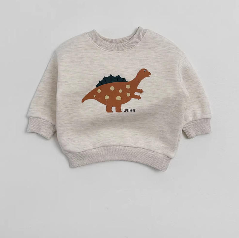 Cartoon dinosaur hoodie spring and autumn versatile top — image 8