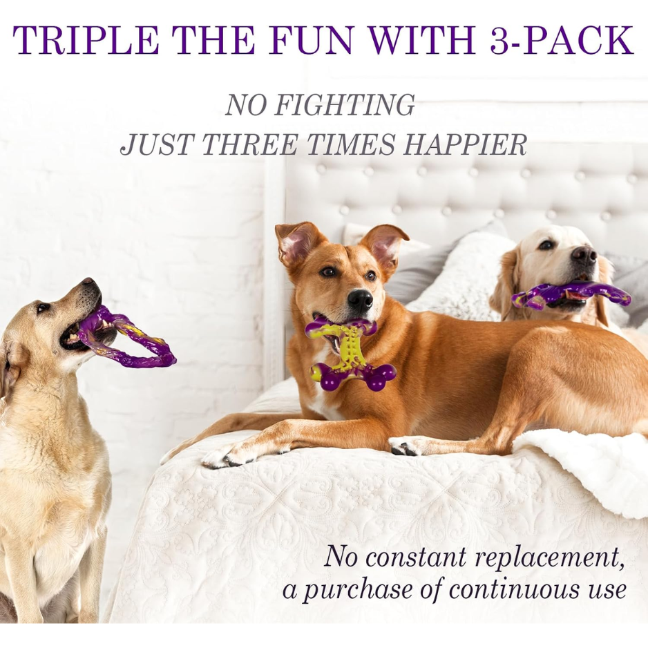 Tough Dog Toys For Aggressive Chewers 3 Pack, Indestructible Dog Toys For Large Dogs, Dog Chew Toys, Aggressive Chew Toys To Keep Them Busy — image 5