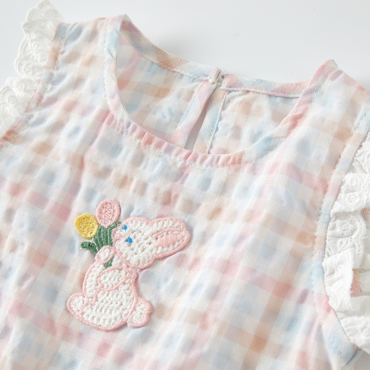 Vestido de Cordería con Conejo para Niñas Pequeñas - Estilo Tendencia para Bebés y Pequeños — imagen 6