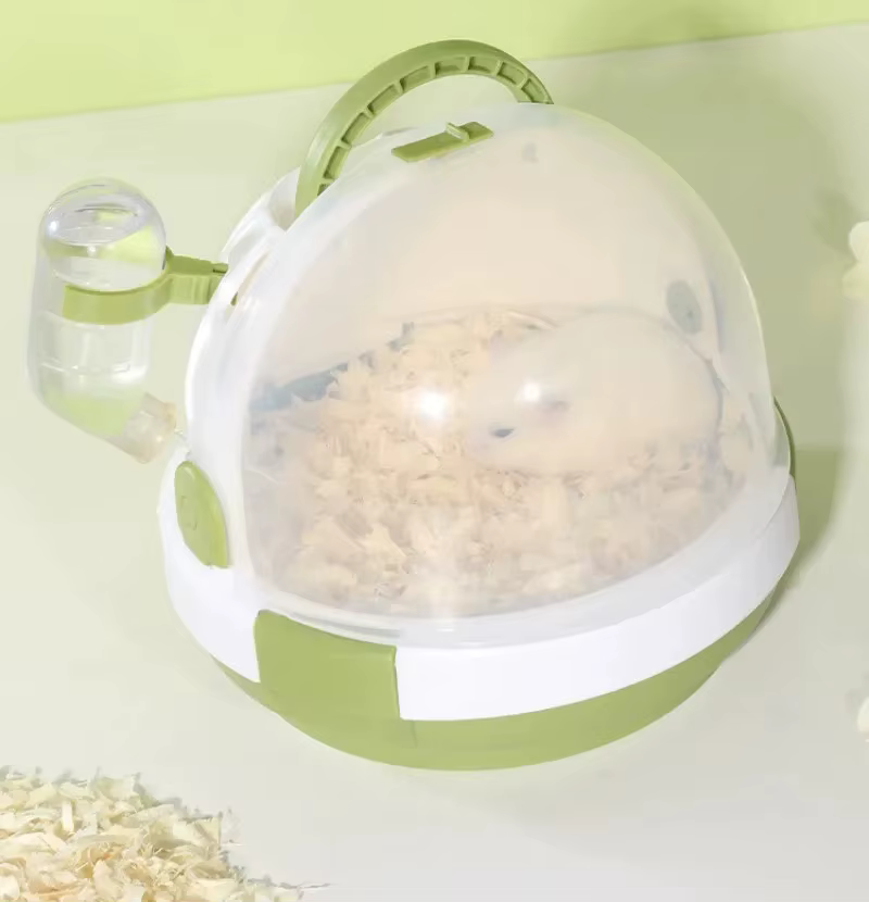 Small Animal Carrier Rodent Hamster Cage Portable Keep Warm Winter Mini Pet Cage Guinea Pig House Travel Rat Cage for Outdoor — image 1
