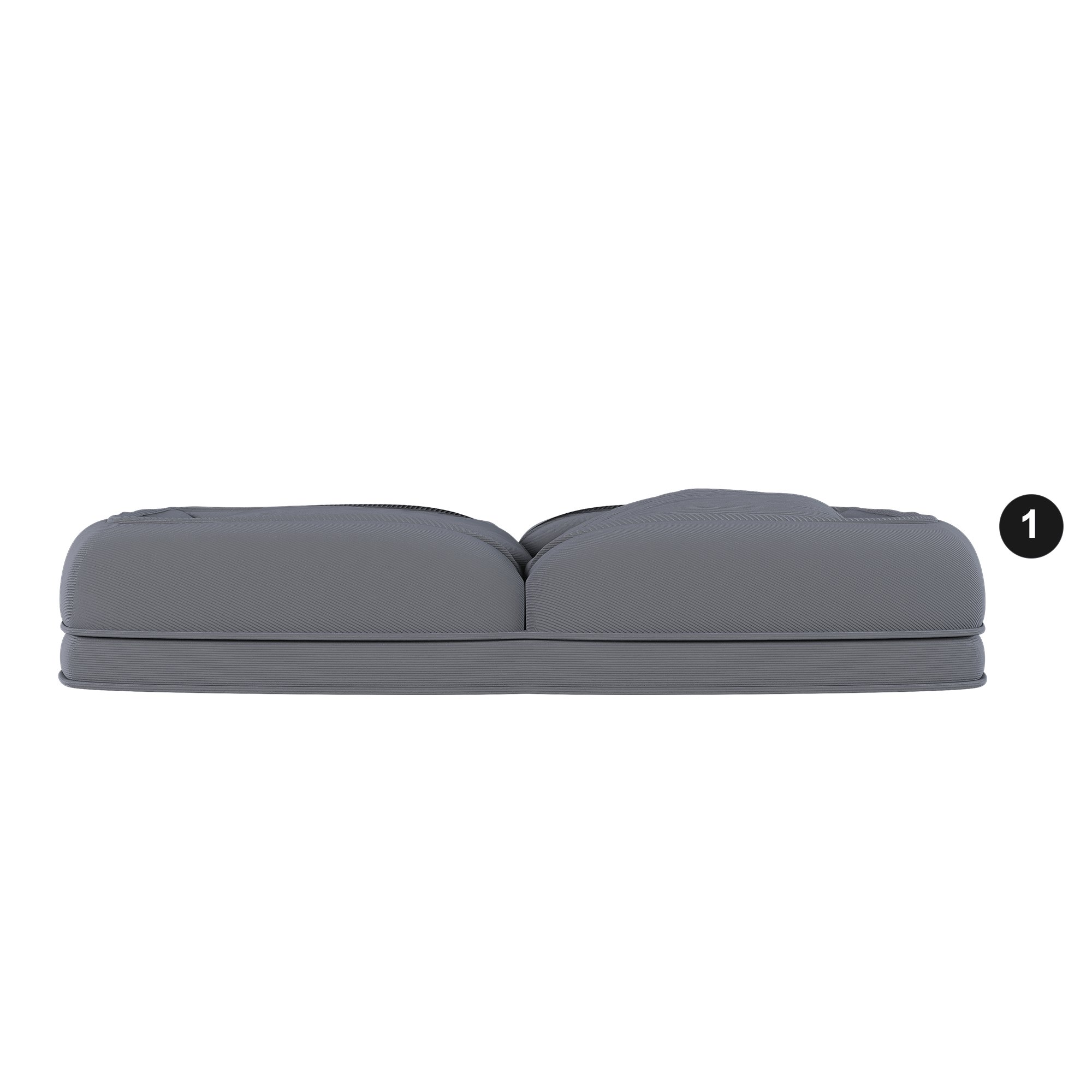 Silla-Cama Plush para Adultos y Mascotas: Sofá Reclinable con 5 Posiciones Ajustables, 2 Almohadillas Suaves para Dormir o Leer en Gris — imagen 4