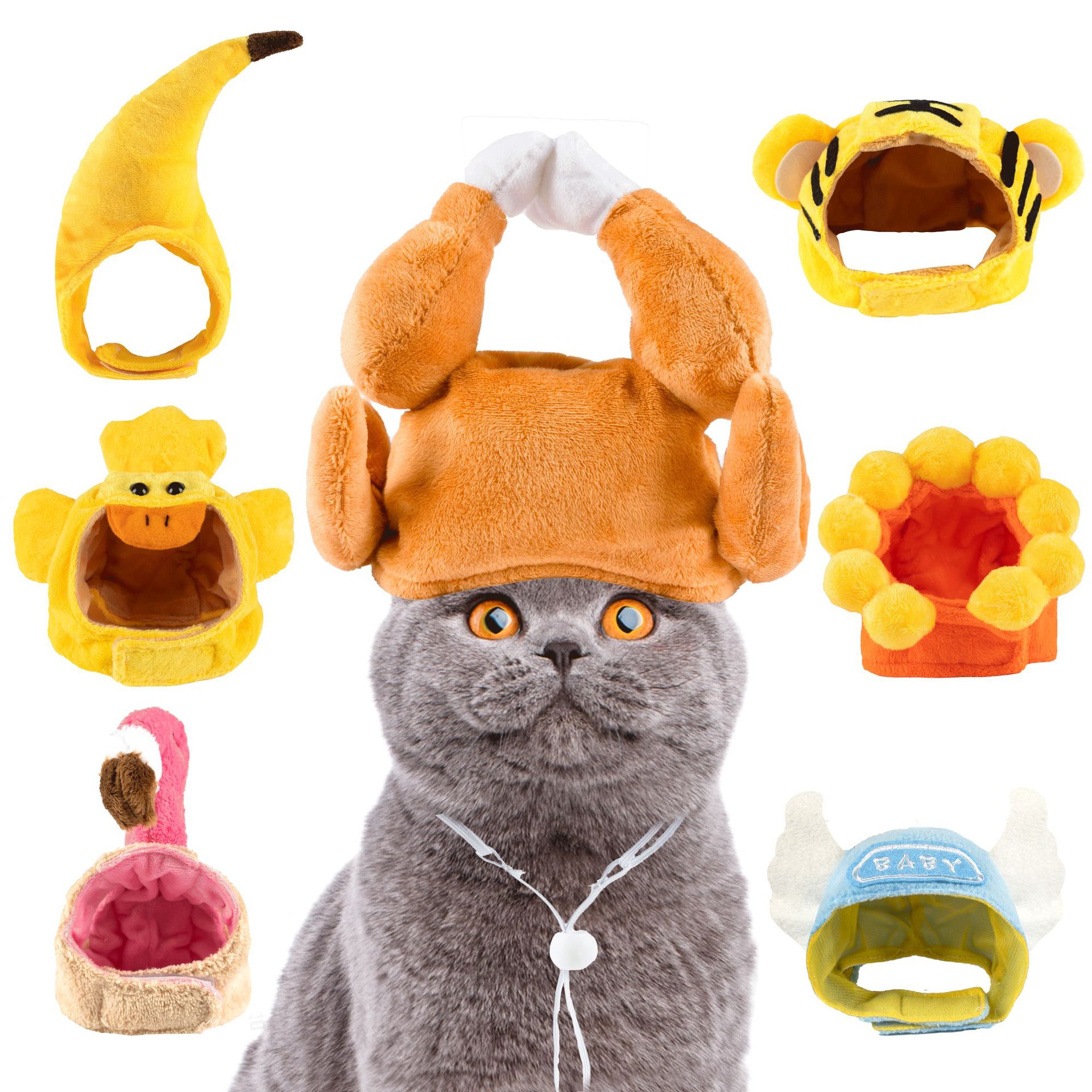 Pet chicken leg hat dog cat — image 1