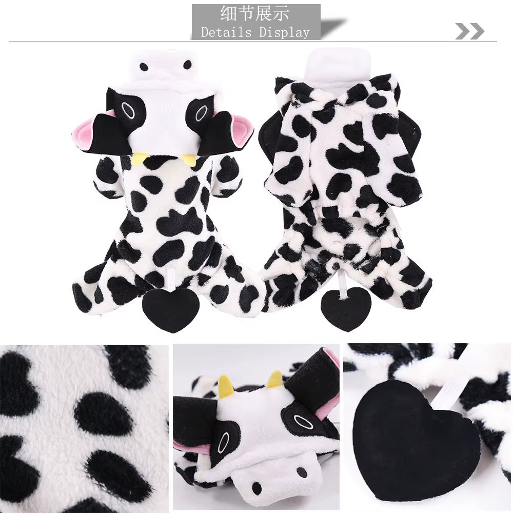 Pet Dog Clothes Soft Warm Fleece Dogs Jumpsuits Pet Clothing for Small Dogs Puppy Cats Hoodies Chihuahua Yorkshire Costume Coats — image 6