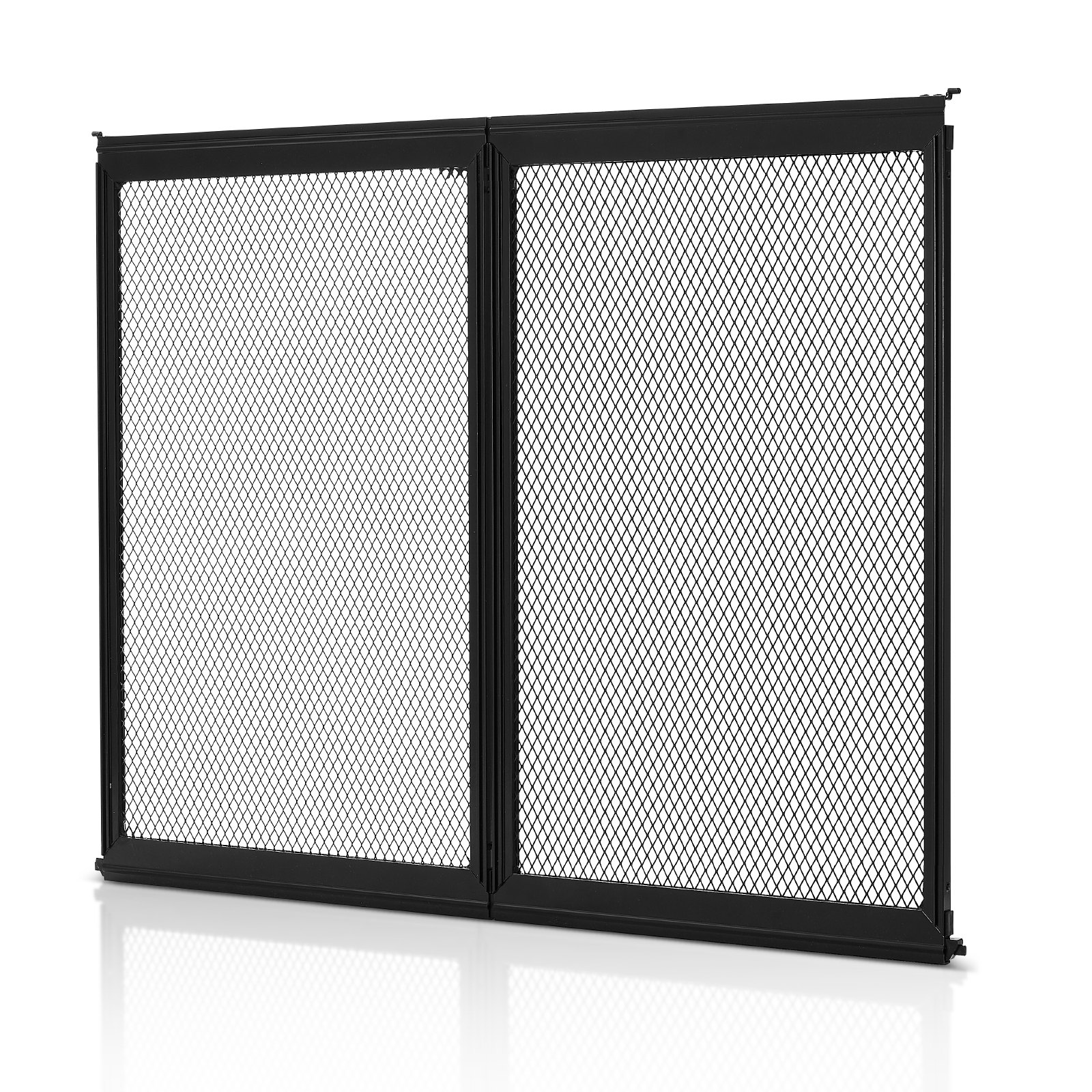 RV Screen Door Protector, 24.5 X 20 Inch Door Grille, Easy To Install And Disassemble, Reinforced Breathable Protective Mesh, Aluminum Alloy Camper RV Entry Protector For Pet Protection, Black — imagen 1