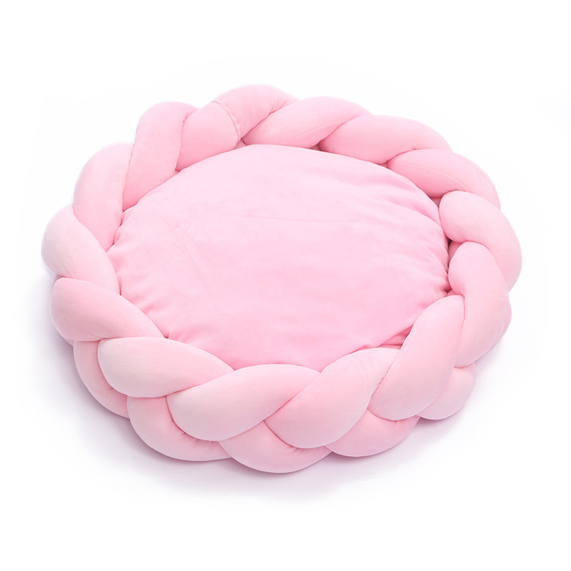 Pet kennel Fried Dough Twists dog kennel filling yarn cat kennel round universal mat detachable cat kennel dog kennel — image 3