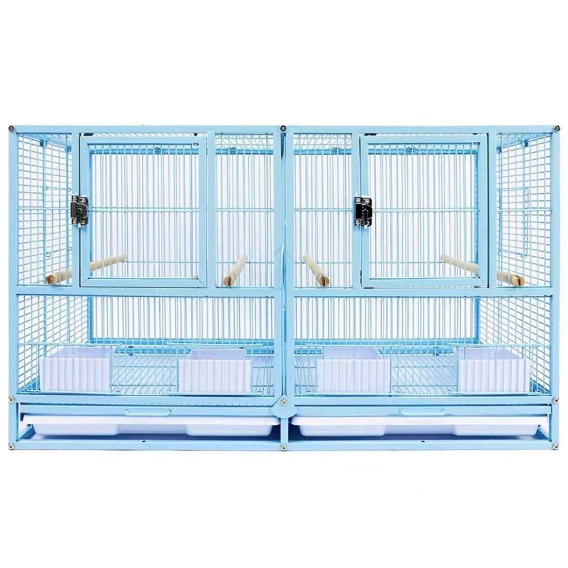 Jaula de aves grande para grupos, jaula de periquitos de tres capas, jaula grande a juego, jaula Xuanfeng de piel de tigre y peonía — imagen 6