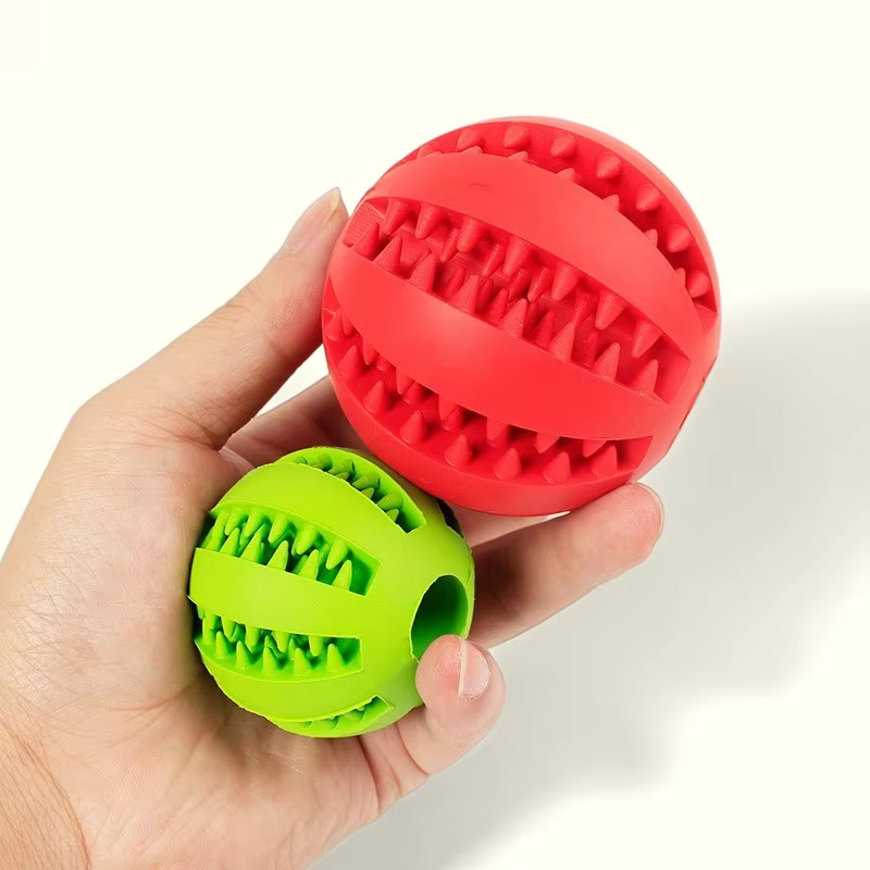 Pelotas de juguete para perros con fugas de agua, rompecabezas para mordisqueo, juguetes antifriques y de entrenamiento contra morder — imagen 2