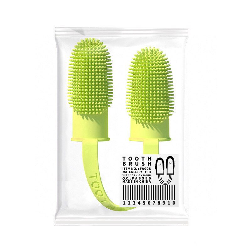 Dental para Perros con Dedos Dobles - Cepillo Oral para Mascotas con Mangas de Látex — imagen 8