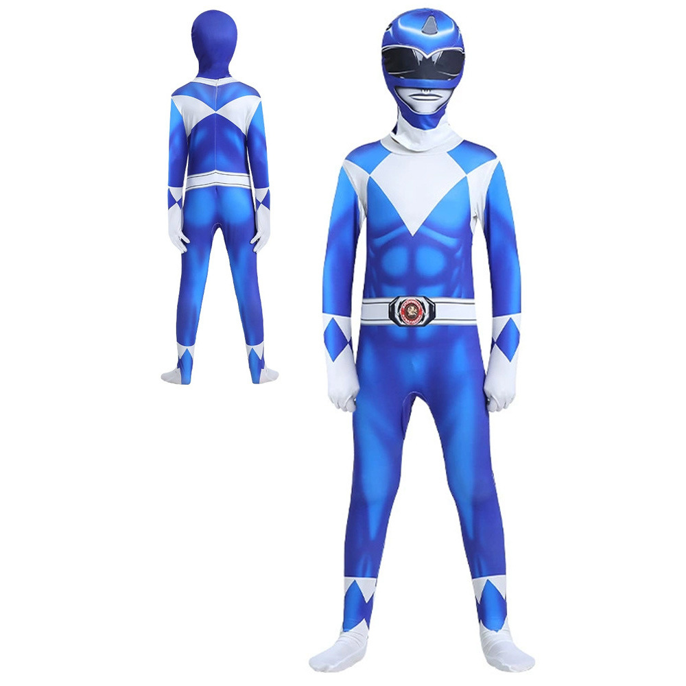 Dino Team Bodysuit Cosplay Costume Full Coverage Elastic Printed Suit Halloween Stage Performance Outfit — image 10