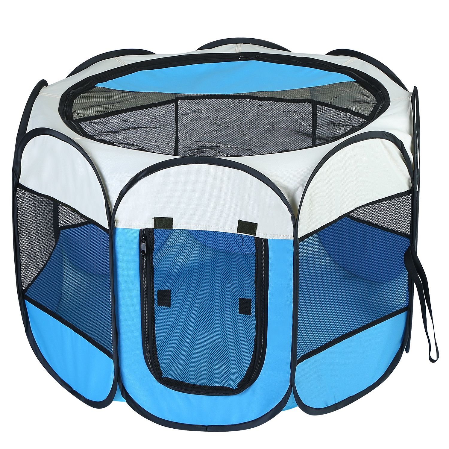 Opciones Rosa y Azul - 1 Pieza de Tenda Portátil Plegable para Mascotas, Caja de Ejercicio con Cierre de Correa Superior e Inferior Removible y Resistente al Agua para Uso Interior y Exterior en Perros, Gatos y Otras Mascotas — imagen 9