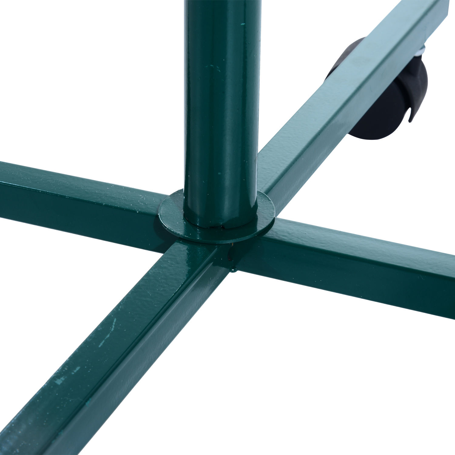 Soporte en T con Ruedas de 48", Soporte para Loros, Área de Entrenamiento y Actividades para Aves con Ruedas y Percha, Percha de Juego para Aves, Verde — imagen 8