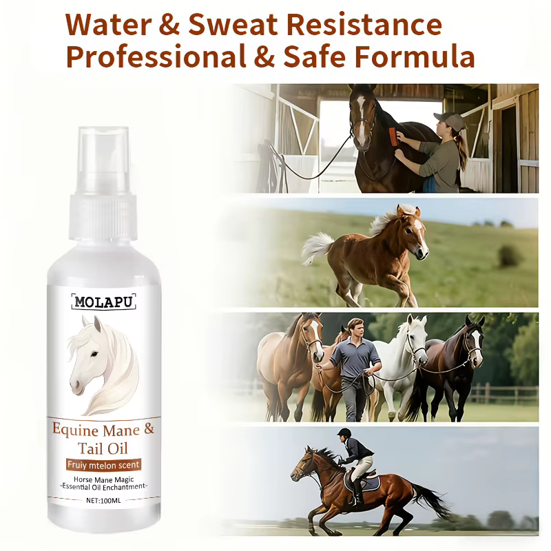 Aceite de Aseo para Carreras de Caballos, Diseñado Especialmente para Carreras de Caballos, Aumenta la Brillantez Rápida en el Día de la Carrera y Previne la Polvo. 100ml, Fácil de Transportar, Adecuado para Caballos Grandes y Pequeños — imagen 6