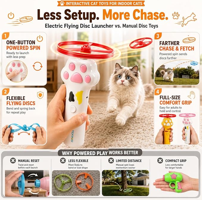 Interactive Cat Toy Launcher For Kittens, Automatic Toy Dispenser For Active Play And Exercise — image 2