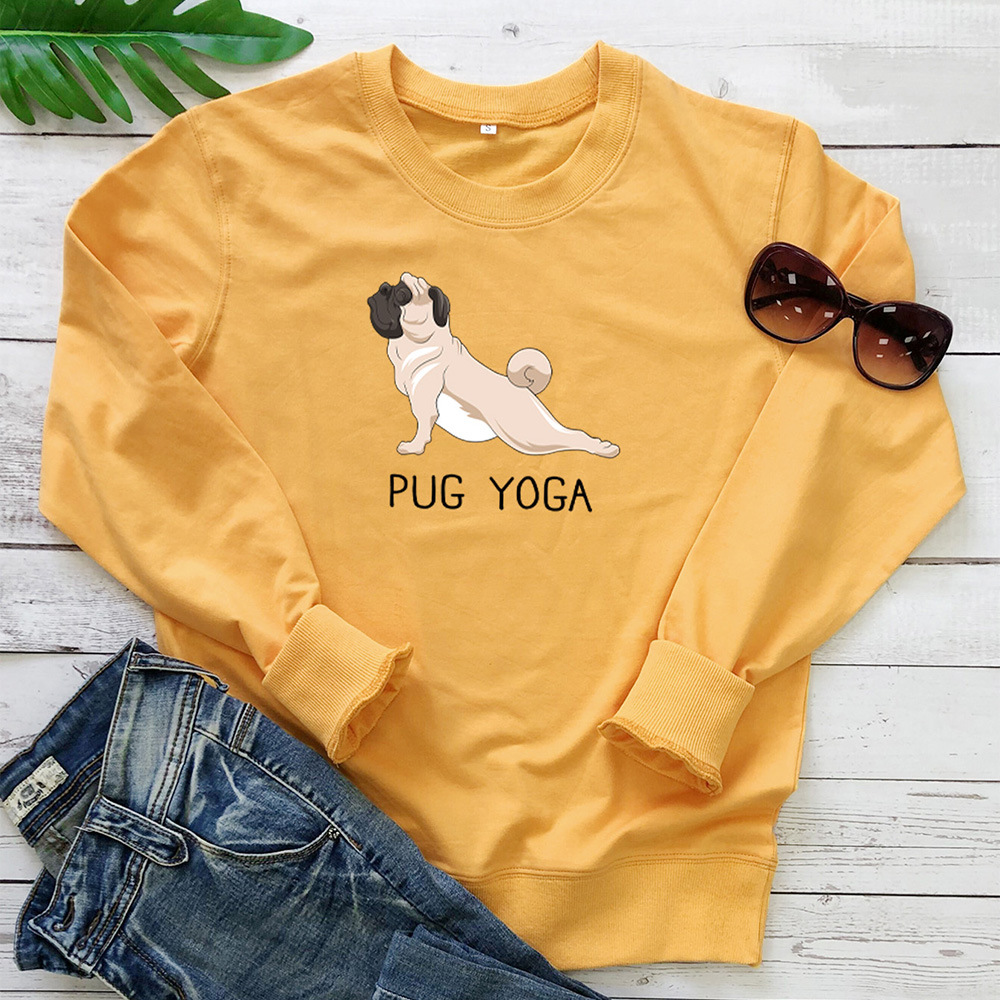 PUG YOGA Alphabet Yoga Dog Hoodie — image 2