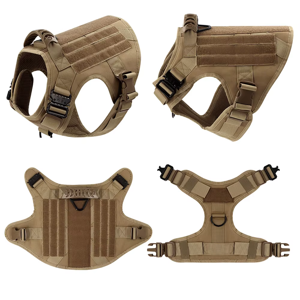 Large Dog Harness Pet German Shepherd Malinois Training Vest Military Tactical Medium Dog Harnesses Hunting For Dogs Accessories — image 3