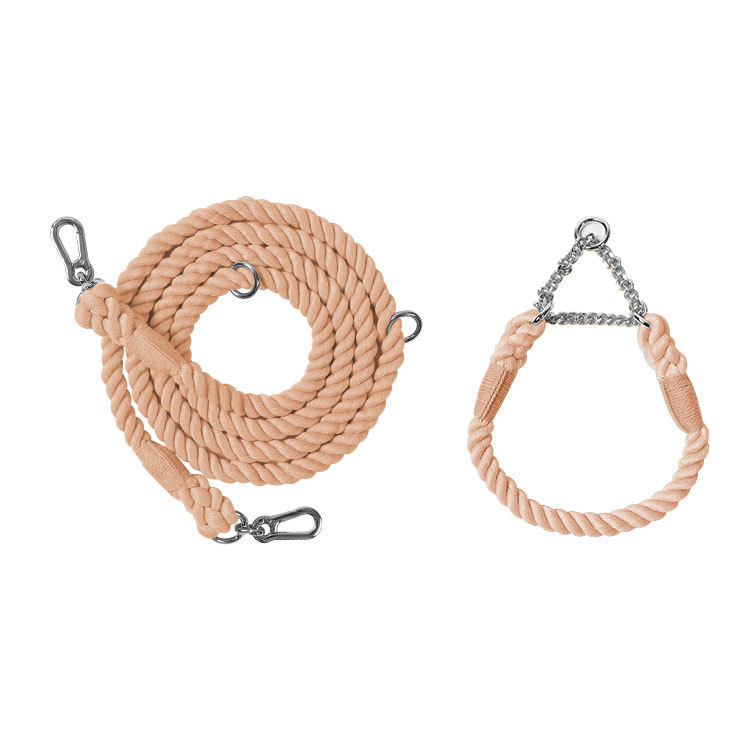 Braided Colorful Pet Dog Leash with P-Chain Collar for Medium and Large Dogs — image 11