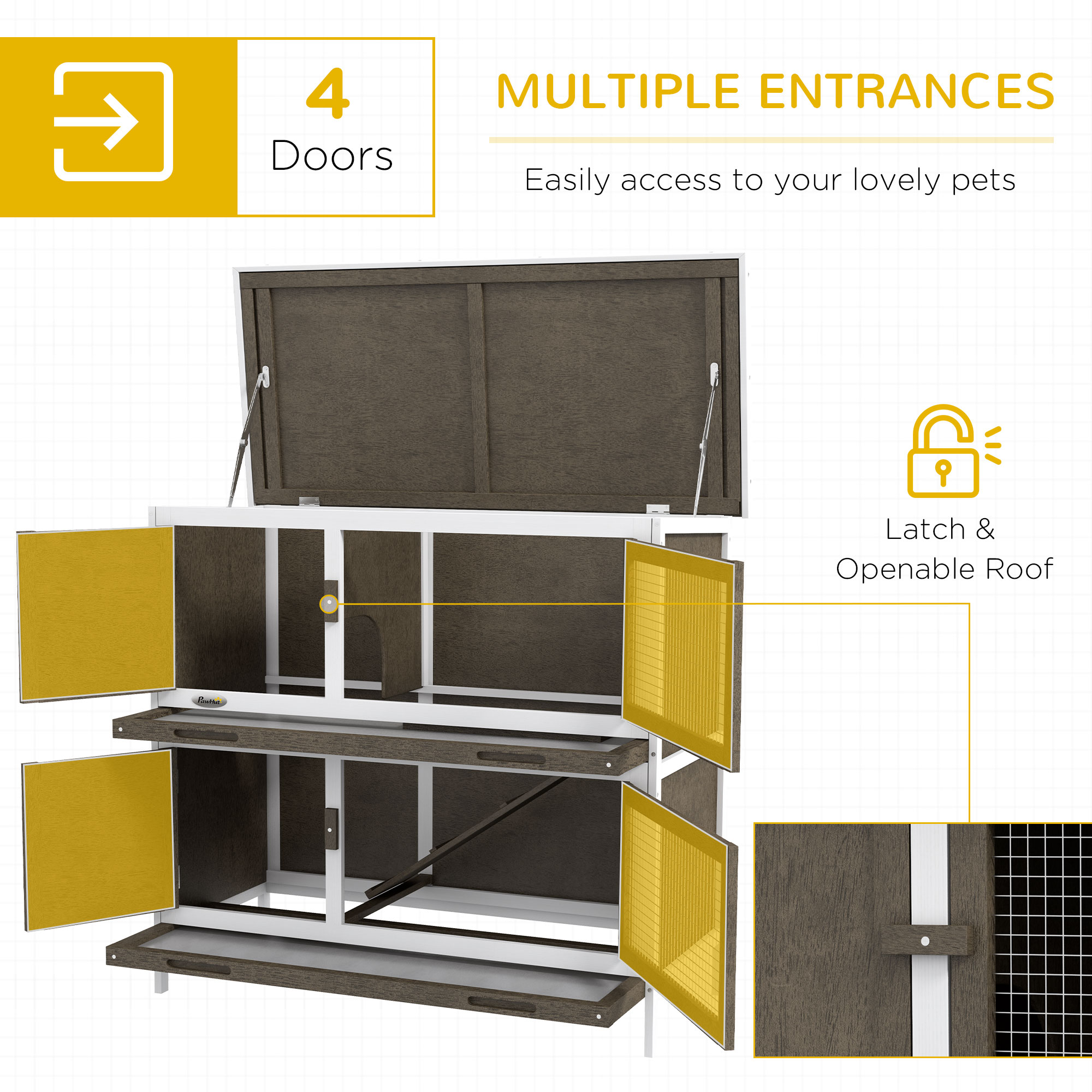 Casa para Conejos con Rampa — imagen 8