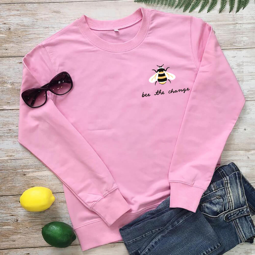 Bee The Change Bee Printed Hoodie — image 7