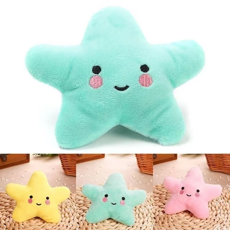 Pet Toy Plush Sounding Pentagram Toy Pet Playing Fun Dog Toys Cat Toys Pet Supplies — image 2