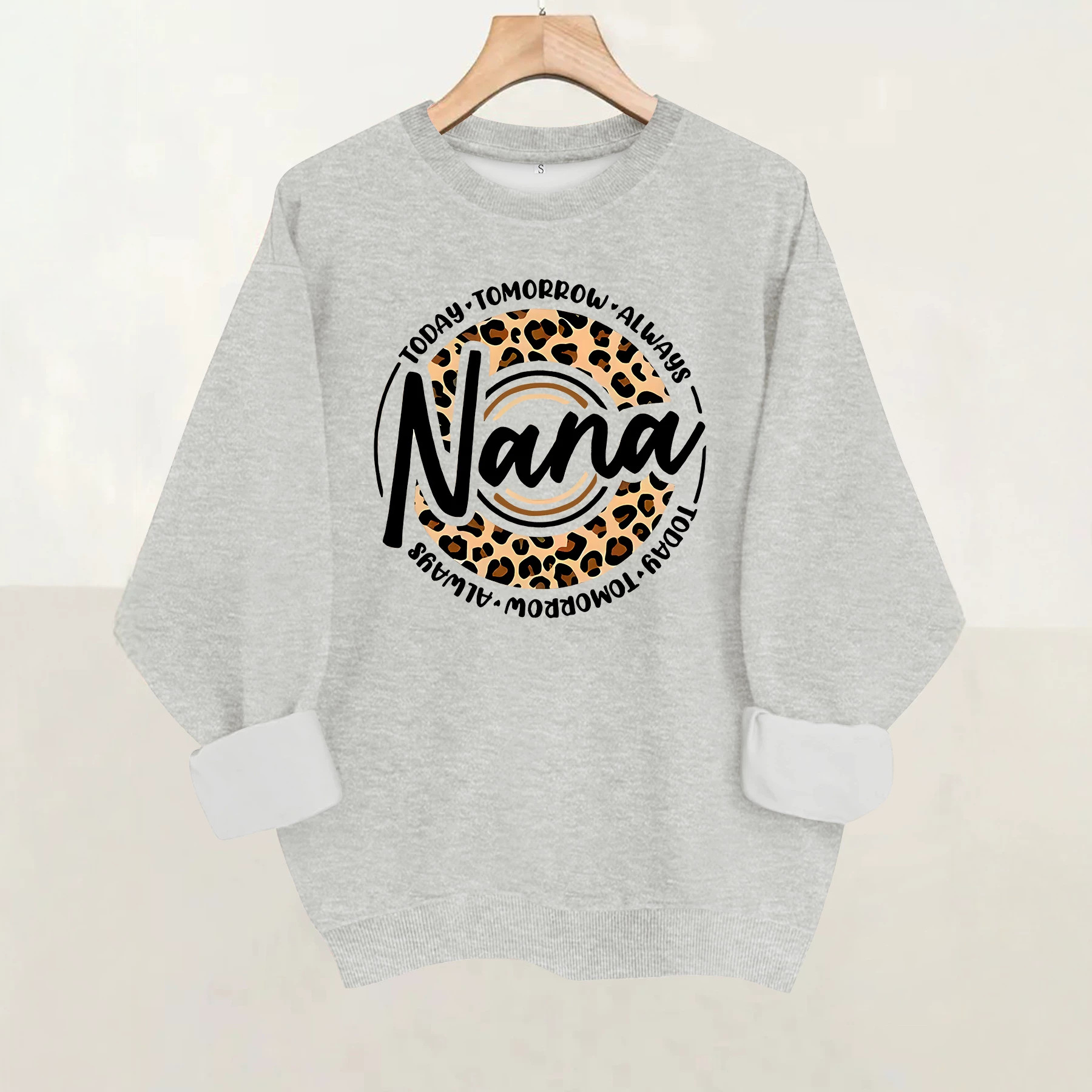 Leopard print fleece hoodie — image 1