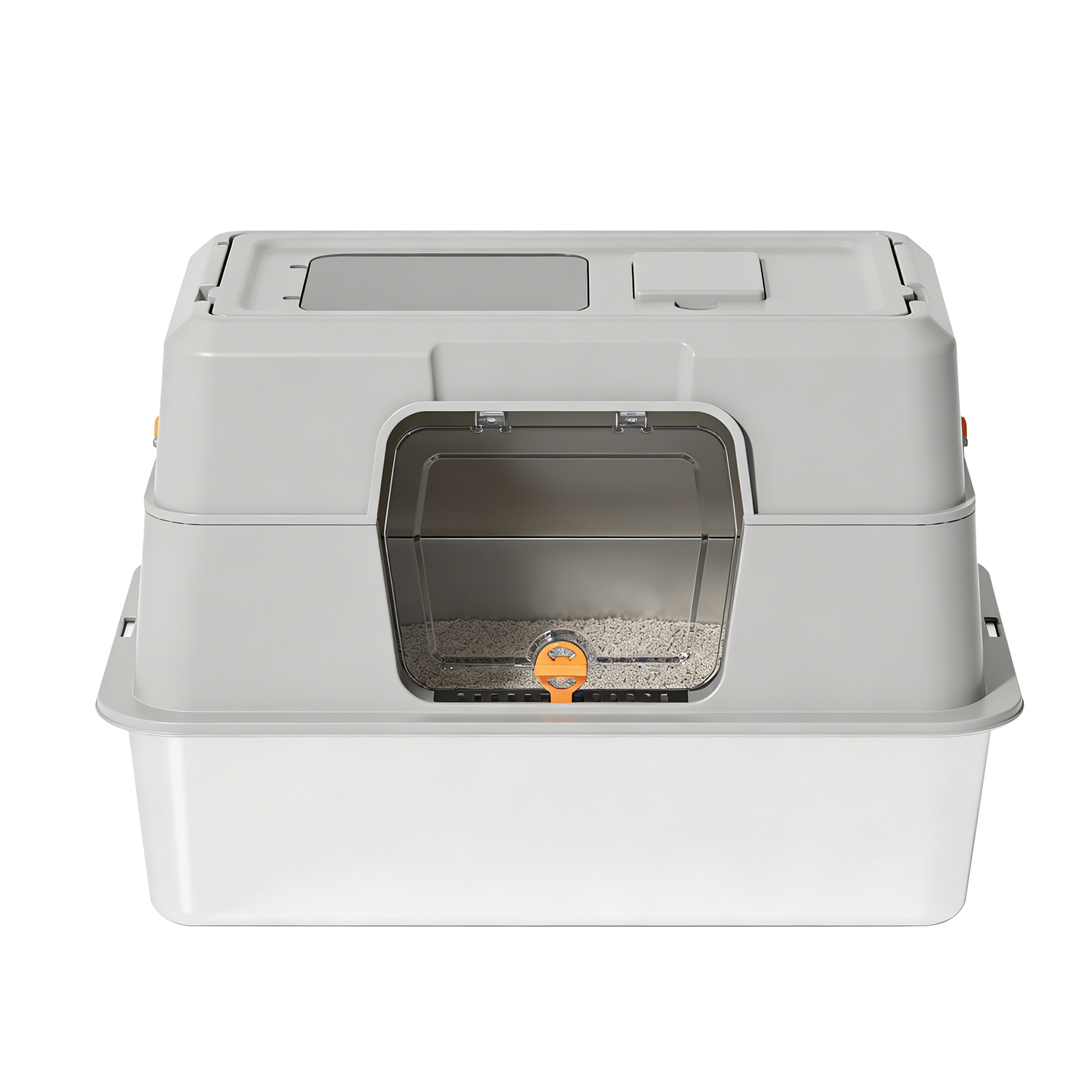 Fully Enclosed Stainless Steel Cat Litter Box — imagen 18