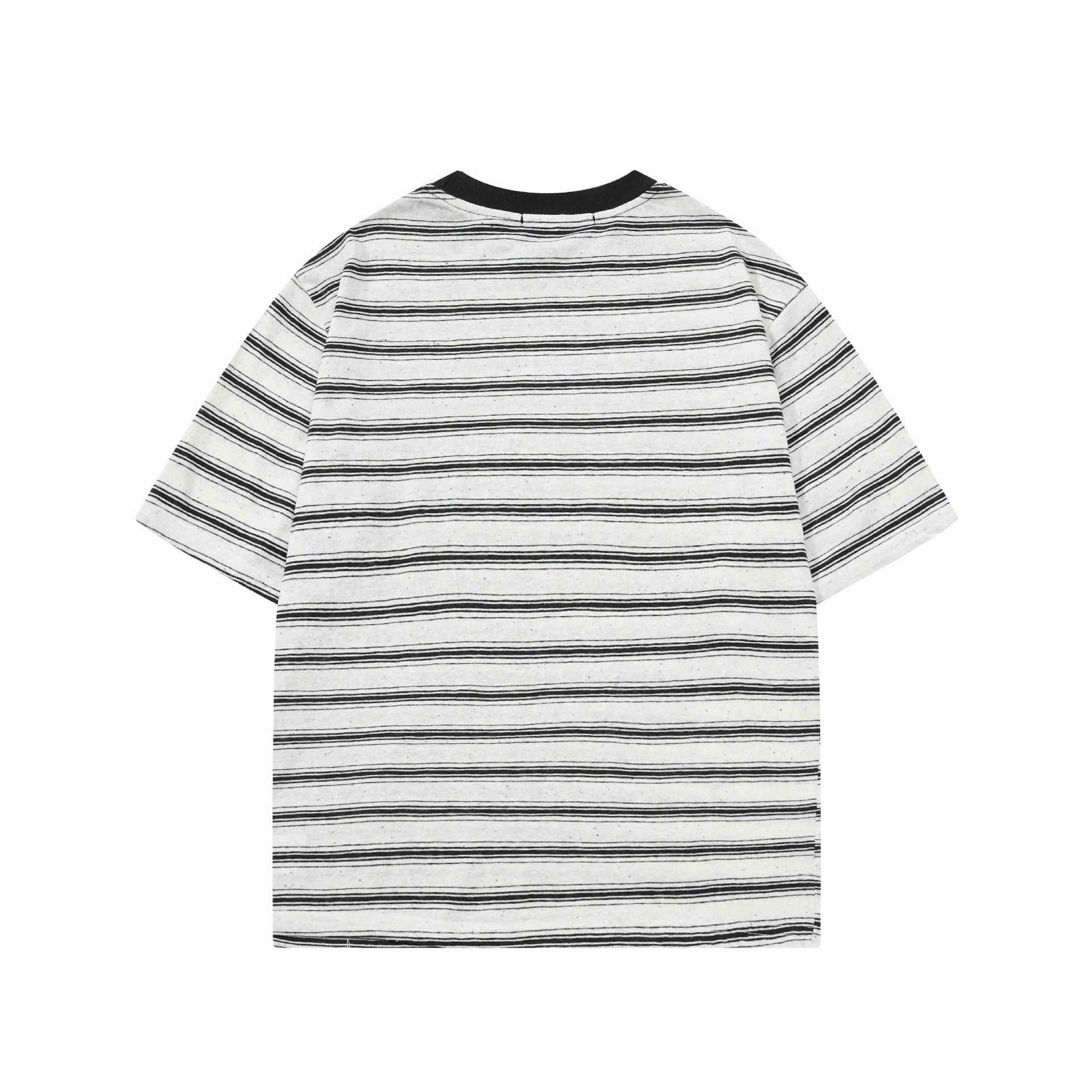 Cat printed striped short sleeved shirt — image 3