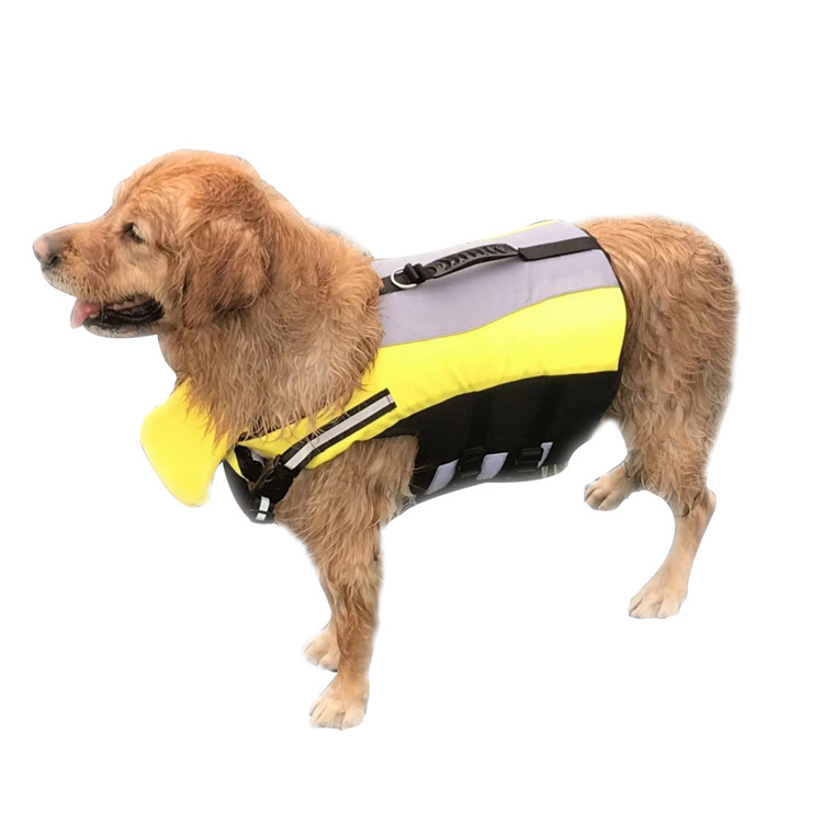 Can Carry Pet Swimsuit Pet Life Jacket Dog Clothes Upgrade Version With Chin Rest — image 1