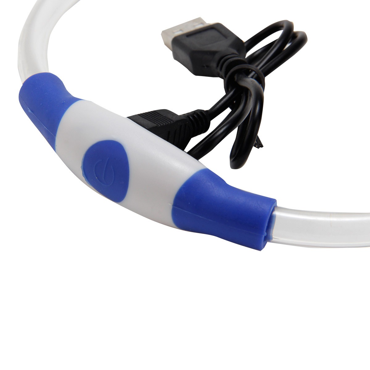 LED Light-Emitting Pet Collar White Shell Through The Overall Luminous Effect Freely Adjustable Outdoor Portable — image 4