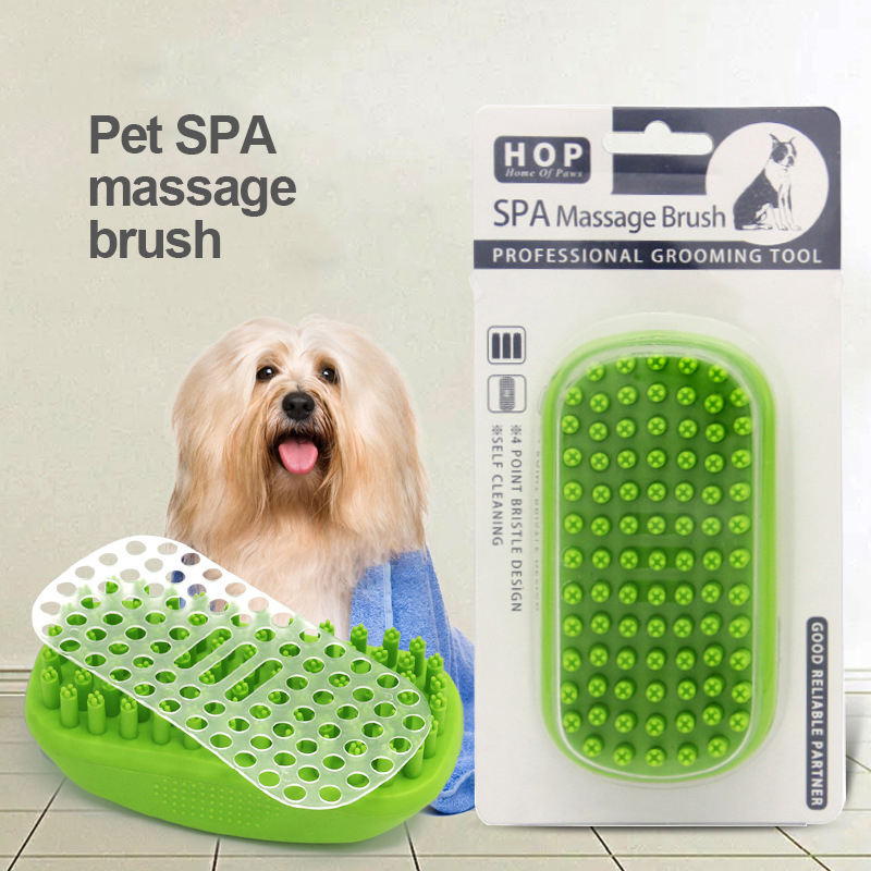 Pincel de Masaje para Baño Perro Pincel de Masaje para el Cuidado del Pelaje y Eliminación de Pelo — imagen 1
