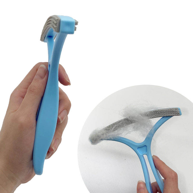 Pet Double-Sided Hair Removal Comb Cat Dog Hair Removal Ball Fast Shaver Large Clothing Trimmer — image 1
