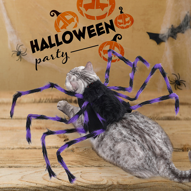 Ropa de Halloween para mascotas - Araña gigante que se transforma en ropa de perro — imagen 4
