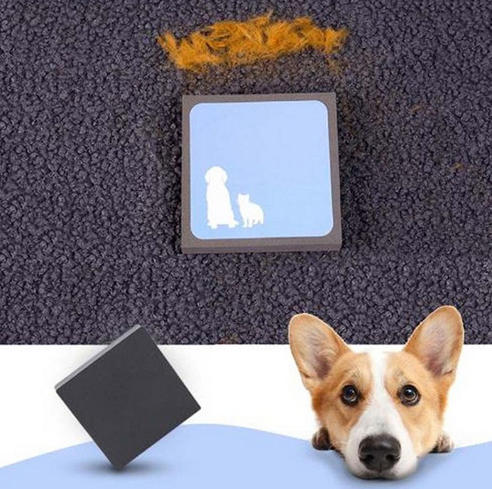 Pet Fur Cleaning Brush Sweep Foam Sofa Carpet Dog Cat Hair Remover Easy Cleaner — image 2