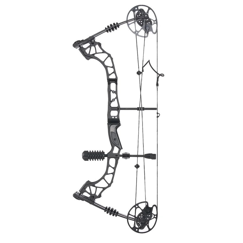 Arco Compuesto 30-60lbs de 37 Pulgadas Ajustable para Caza, con Mira y Estabilizador de Cepillo para Tiro con Arco al Aire Libre — imagen 1