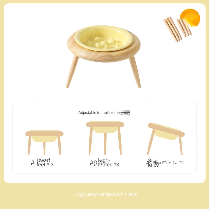 Ceramic Slow Feeding Elevated Cat Bowl Neck Support Cat Food Bowl Pet Ceramic Water Bowl for Cats and Dogs — image 13