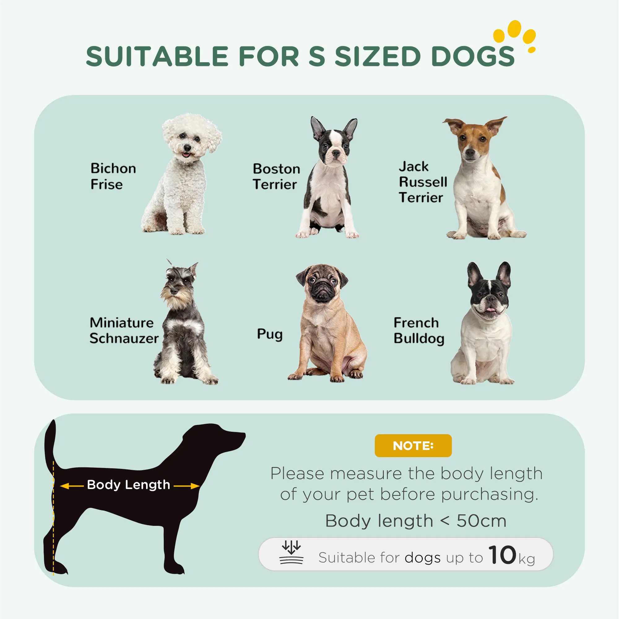 30" Dog Crate with 2 Doors, Folding Metal Dog Cage with Soft Cushion, Removable Tray, Handle, for Small Dogs, Black — image 6