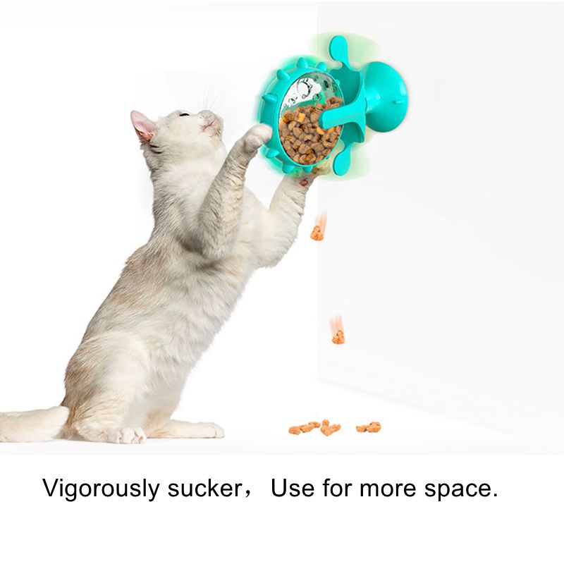 Juguetes de Giro para Gatos - Rueda de Alimento con Función de Derrame y Entrenamiento — imagen 2