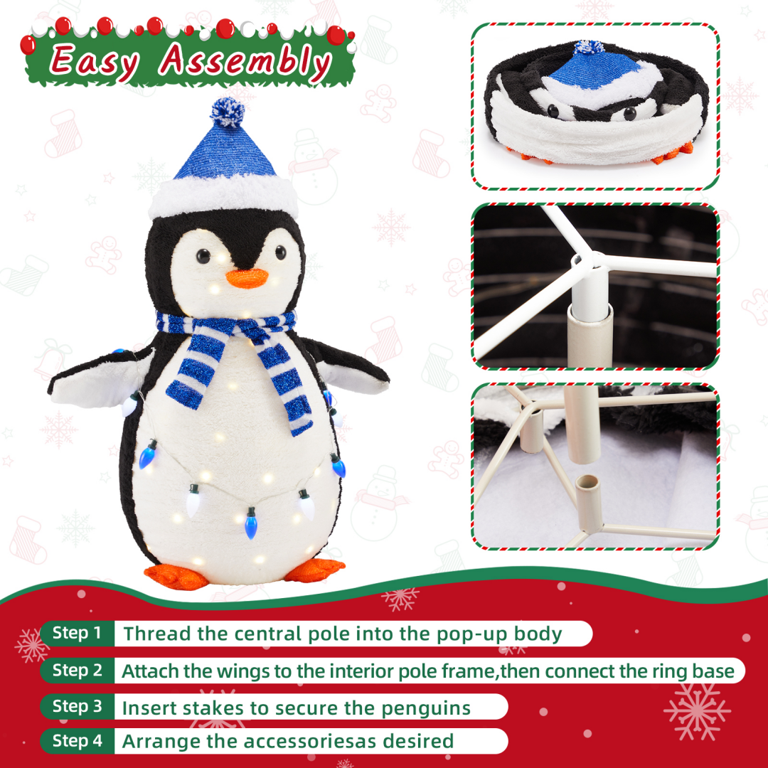 Decoración de Cortejo Exterior de Pingüinos — imagen 4